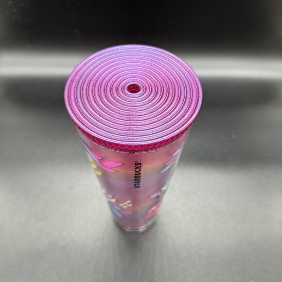 2024 Starbucks Magenta Exotic Flowers Floral MOTHERS DAY Tumbler Cold Cup Venti - Picture 3 of 6